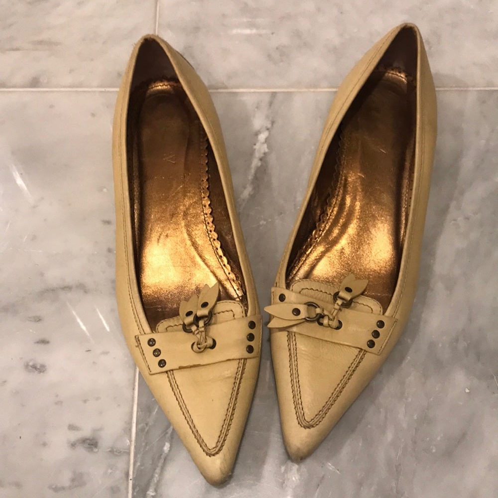 J. Crew - Yellow Leather Flats - 8.5 - Picture 4 of 8